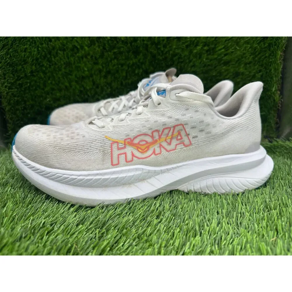 Hoka One One Mach 6 1147810-WNCL Athletic Sneaker Women's 9.5B White Jacquard